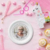 カスタム写真葬儀追悼式の献上品 ペーパープレート (パーティー)