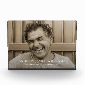 カスタム写真記念の献上品 フォトブロック (正面)