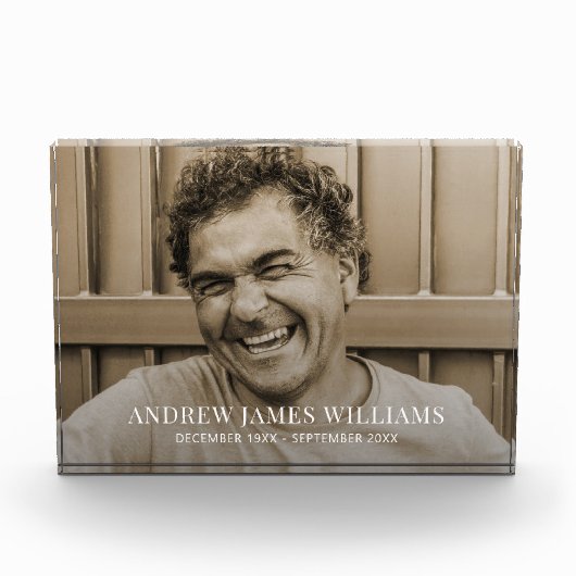 カスタム写真記念の献上品 フォトブロック (正面)