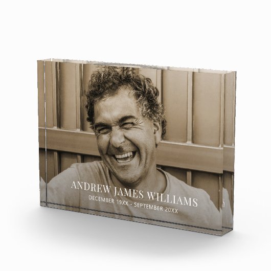 カスタム写真記念の献上品 フォトブロック (右)