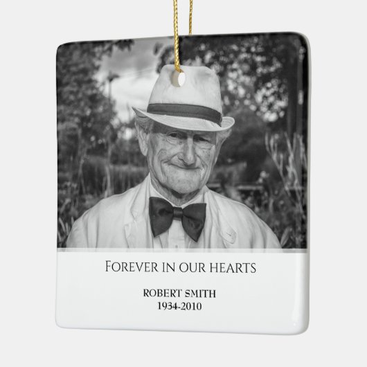 カスタム写真記念の記念碑 セラミックオーナメント (左)