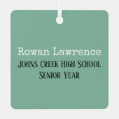 カスタム写真記念オーナメント木林 メタルオーナメント (裏面)