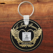 カスタム写真記念ハート キーホルダー (正面)