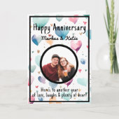 カスタム写真記念日 カード (正面)
