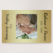 カスタム写真記念日 ジグソーパズル (横)