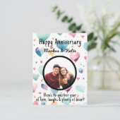 カスタム写真記念日 ポストカード (スタンド正面)