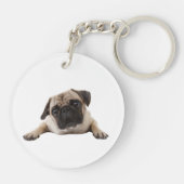 カスタム写真記念記念ペットドッグキーチェーン キーホルダー (裏面)