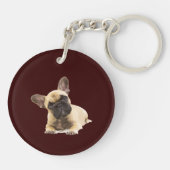 カスタム写真記念記念ペットドッグキーチェーン キーホルダー (裏面)