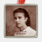 カスタム写真記念 メタルオーナメント (正面)