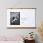 カスタム写真詩結婚キャンバス 吊り下げ型タペストリー (寝室)