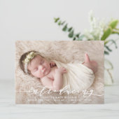 カスタム写真誕生の告知 案内状 (スタンド正面)