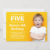 カスタム写真誕生日招待状 招待状 (正面)