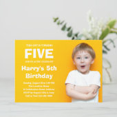 カスタム写真誕生日招待状 招待状 (スタンド正面)