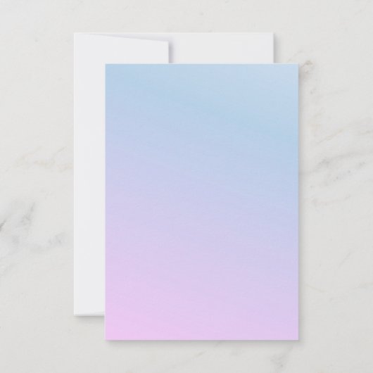 カスタム写真誕生日 招待状 (裏面)