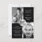 カスタム写真誕生日 招待状 (正面)