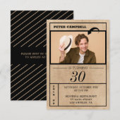 カスタム写真誕生日 招待状 (正面/裏面)