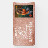 カスタム写真誕生日 横断幕 (縦)