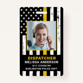 カスタム写真警察911係発信係ID B バッジ