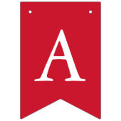 カスタム写真赤白青ハッピーバースデー バンティングフラッグ (第3の旗)