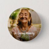 カスタム写真追悼の葬祭死 缶バッジ (正面)