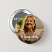 カスタム写真追悼の葬祭死 缶バッジ (正面&裏面)