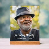 カスタム写真追悼式 アクリルサイン (ニュートラル)