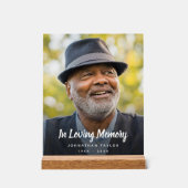 カスタム写真追悼式 アクリルサイン (正面)