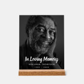 カスタム写真追悼式 アクリルサイン (正面)