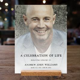 カスタム写真追悼式 アクリルサイン