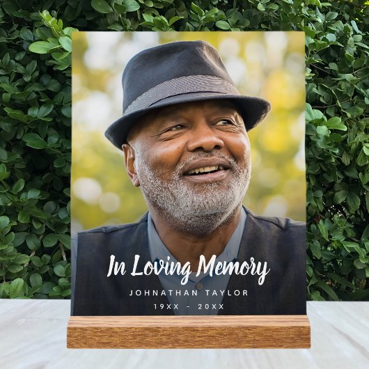 カスタム写真追悼式 アクリルサイン