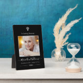 カスタム写真追悼記念 フォトプラーク (側面)