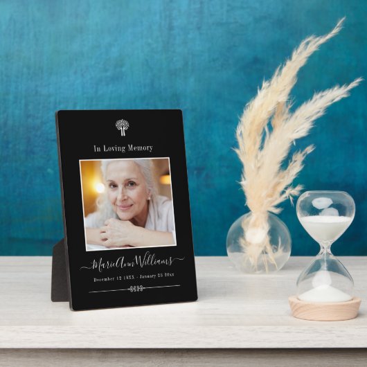 カスタム写真追悼記念 フォトプラーク (側面)