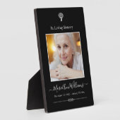 カスタム写真追悼記念 フォトプラーク (側面)