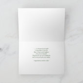 カスタム写真退職祝い黄色 カード (内部)