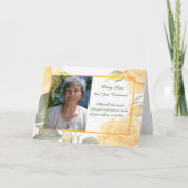 カスタム写真退職祝い黄色 カード (正面)