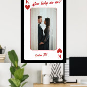 カスタム写真遊カード | 私たちはどんなに幸運なのか ポスター (ホームオフィス)