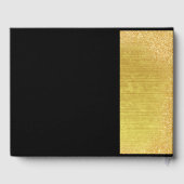 カスタム写真金ゴールド50周年結婚記念 ゲストブック (裏面)