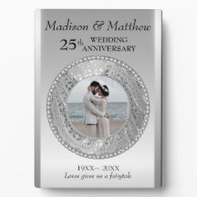 カスタム写真銀背景記念額