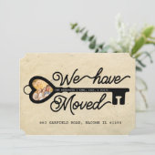 カスタム写真鍵我々は新しい家を移動 案内状 (スタンド正面)