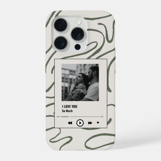 カスタム写真電話ケース愛するギフト iPhoneケース (裏面)