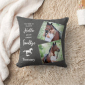 カスタム写真馬記念碑 クッション (ブランケット)