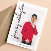 カスタム写真高校の卒業発表 案内状