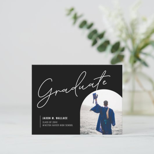 カスタム写真高校卒業会 案内状 (スタンド正面)