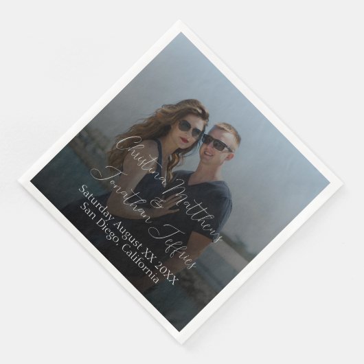 カスタム写真黒グラデーシ結婚ョン (コーナー)