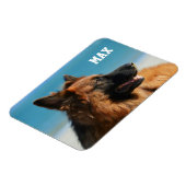 カスタム写真1名家族の写真 マグネット (左側)