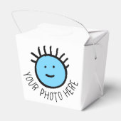 カスタム写真10テイクアウト特典ボックス空白のテンプレート フェイバーボックス (裏面サイド)