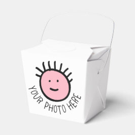 カスタム写真10テイクアウト特典ボックス空白のテンプレート フェイバーボックス