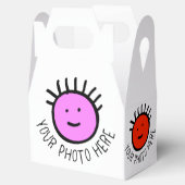 カスタム写真10 xゲーブルビーフボックス空白のテンプレート フェイバーボックス (オープン)