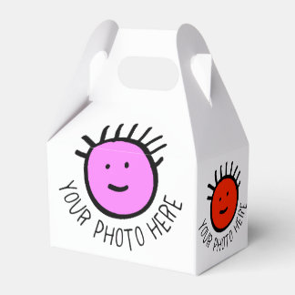 カスタム写真10 xゲーブルビーフボックス空白のテンプレート フェイバーボックス