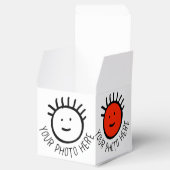 カスタム写真10 x SQUARE FAVOR BOX空白のテンプレート フェイバーボックス (オープン)